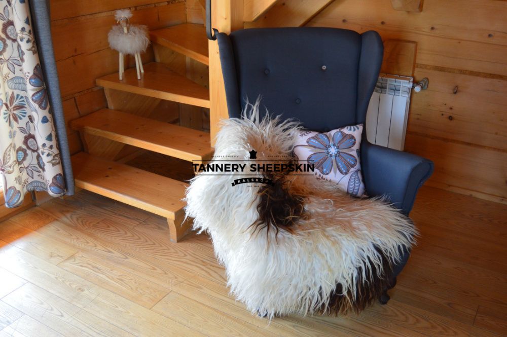 Skóra Owcza Island Naturalne Kolory KRĘCONY WŁOS Skóra Dekoracyjna