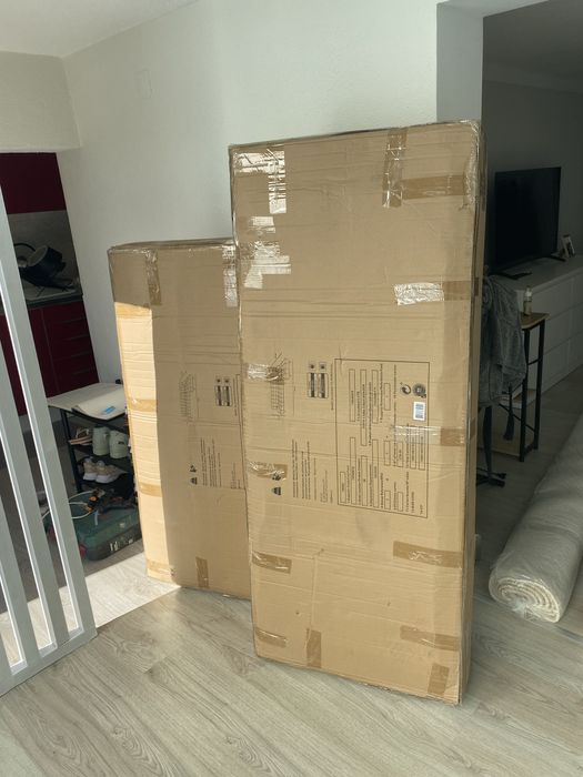 Sofá cama cinza novo