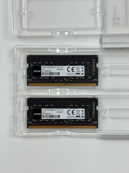 Оперативна пам'ять Lexar DDR4 SO-DIMM 32GB (2x16GB) 3200MHz