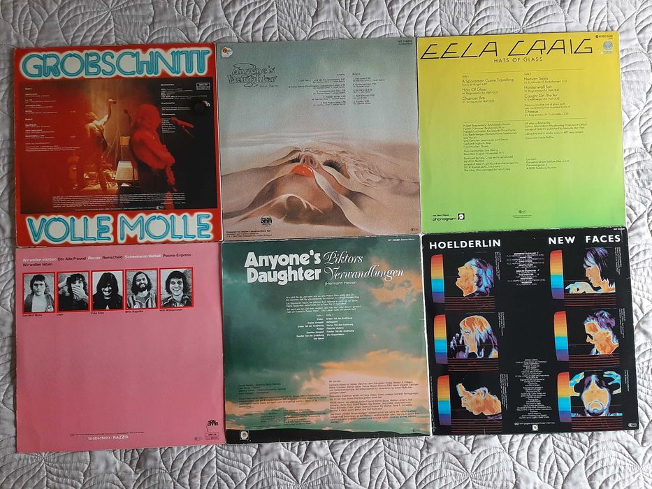 Grobschnitt – Anyone`s Daughter – Eela Craig - Hoelderlin – Vinil LP