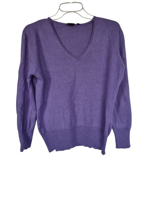 Liliowy sweterek Adagio kaszmirowy rozmiar L/xl