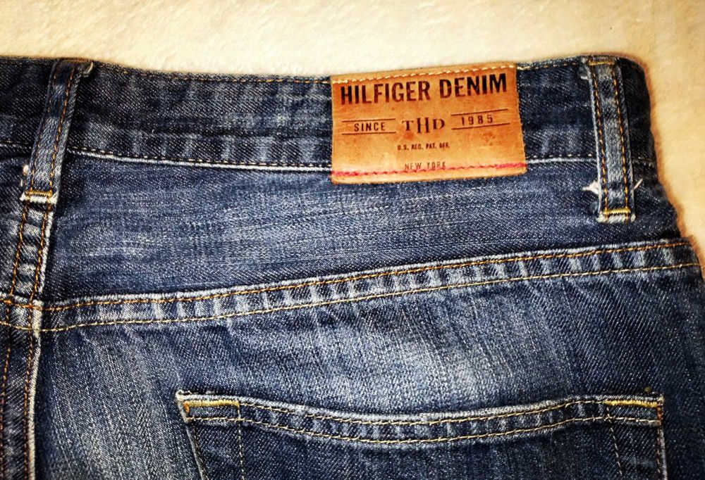 HILFIGER DENIM spodnie jeans męskie piękna zadbane 34/34 ok L