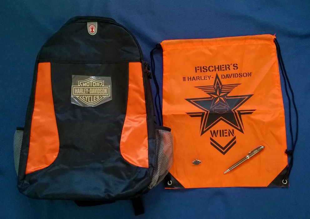 ZESTAW Harley-Davidson : plecak + gadżety