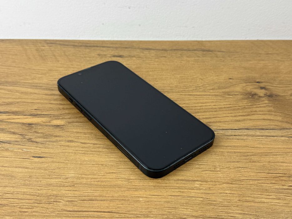 1555. Telefon Apple Iphone 14 128GB Czarny, 100% sprawny. 100% BATERII. ZADBANY