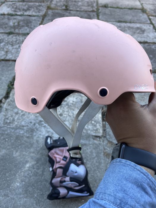 Capacete criança cor rosa