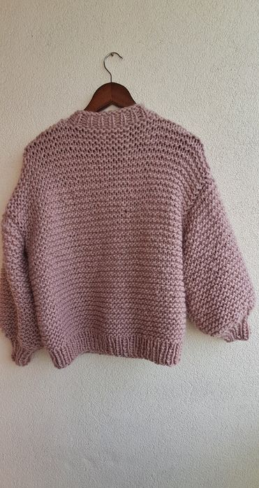 Sweter Bomber 100%wełna. Handmade.