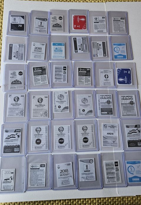 Coleção completa messi ronaldo euro copa América