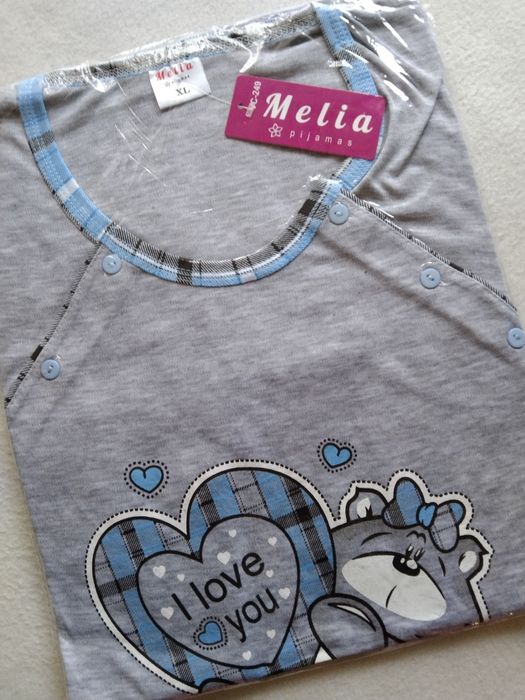 XL 42 Koszula poporodowa do karmienia odpinana rozpinana na boki piżam