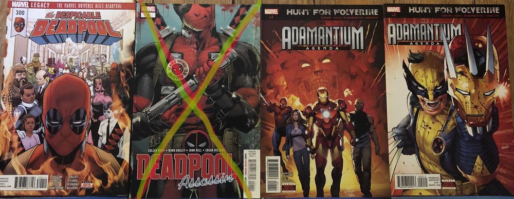 MARVEL Banda Desenhada (Avengers-Deadpool-Wolverine)