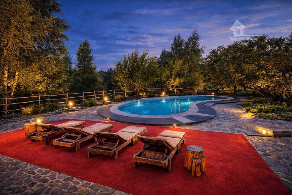 Київ. Подобово. Сауна, більярд, озеро, басейн. 4 спальні, Генератор.