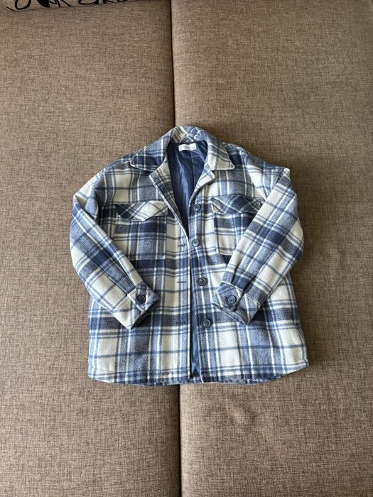 Biało-niebieska kurtka koszulowa, Reserved