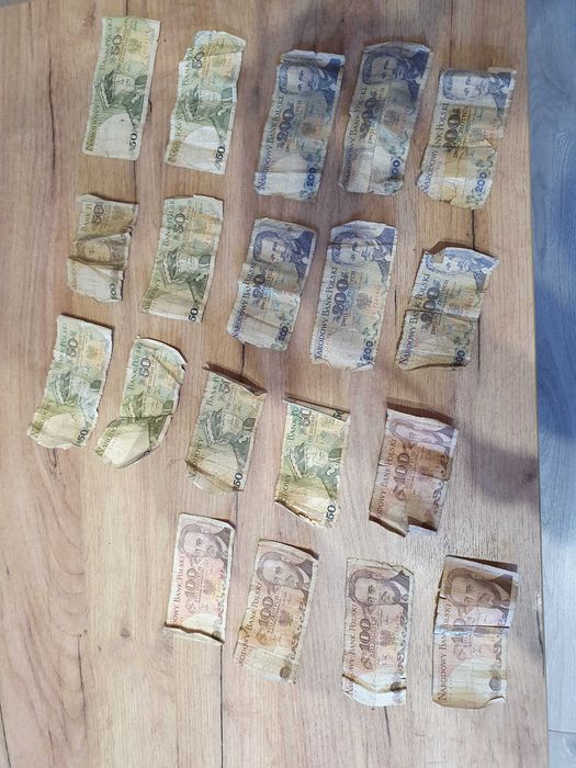 Banknoty stare dla Kolekcjonera Uszkodzone