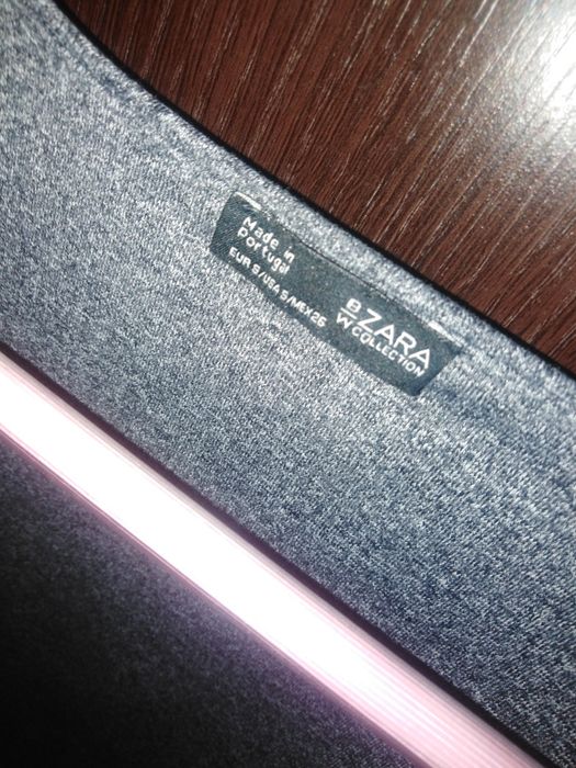 Bluzka Zara szary melanż r. S