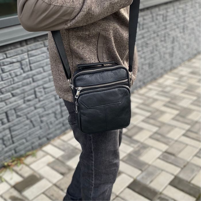 Сумки з натуральної шкіри чоловічі барсетки AXIOM