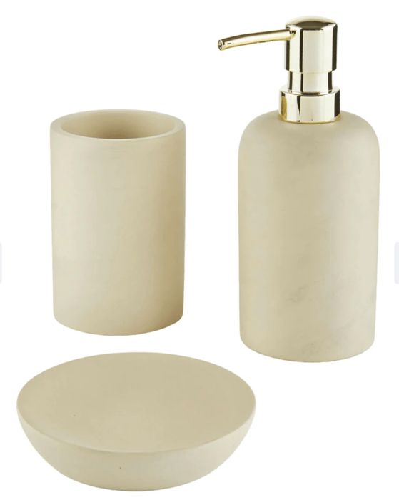 Zestaw łazienkowy betonowy