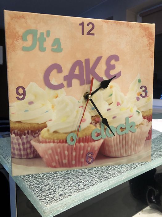 Zegar na ściane babeczki