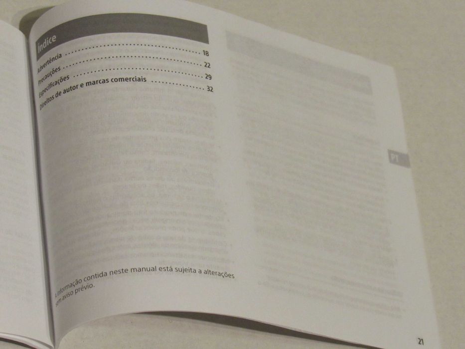 Manuais e prospeto PT Playstation 4 PS4