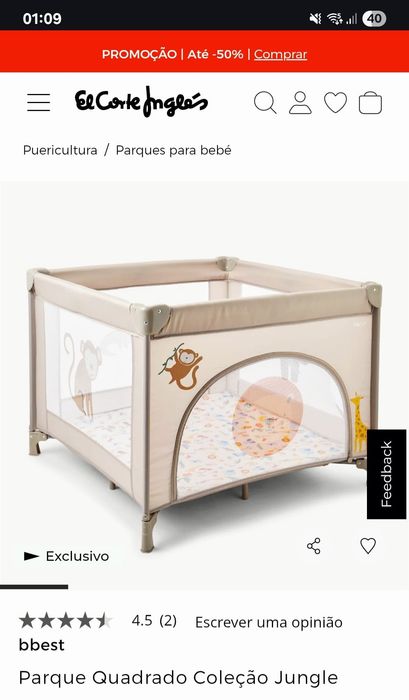 Cama / Berço + Colchão + Parque