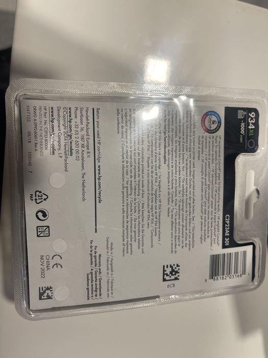 Cartucho de tinta / Tinteiro HP 934 XL