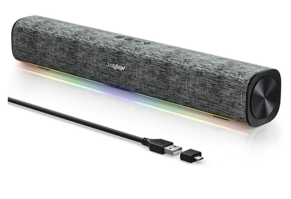 Колонка -саундбар SOULION R100, USB/Bluetooth з підсвіткою.Сток.
