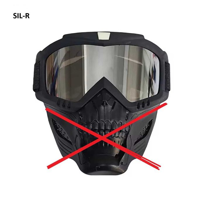 Gogle Sport SIL-R ochrona UV refleksyjna, regulacja paska, komfort sportowa