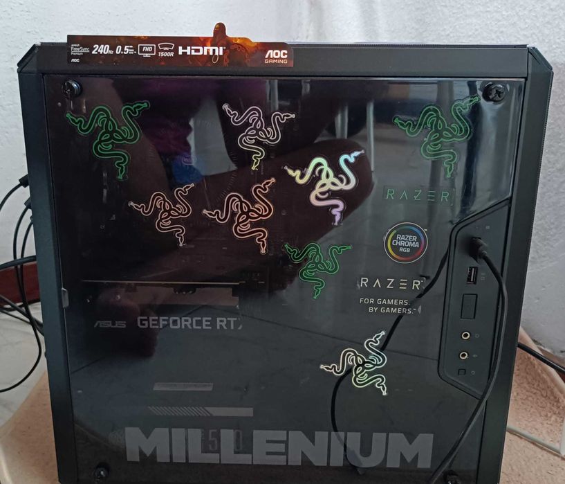 Setup Gaming com acessórios