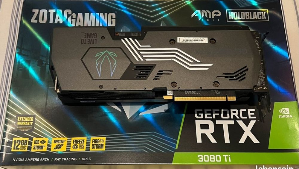 Gráfica ZOTAC GAMING GeForce RTX 3080 Ti AMP HoloBlack