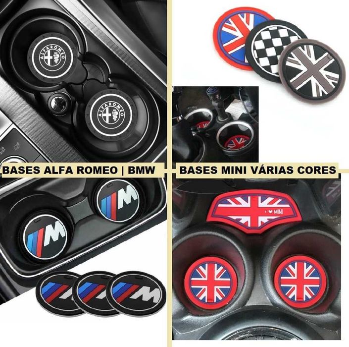 Bases copos mesa consola BMW | MINI | AUDI | MERCEDES | VW | ALFA