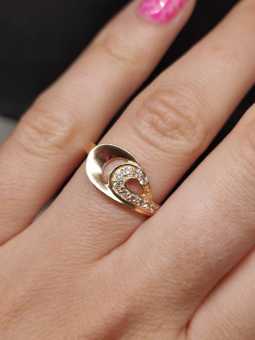 Кольцо золотое р16.5