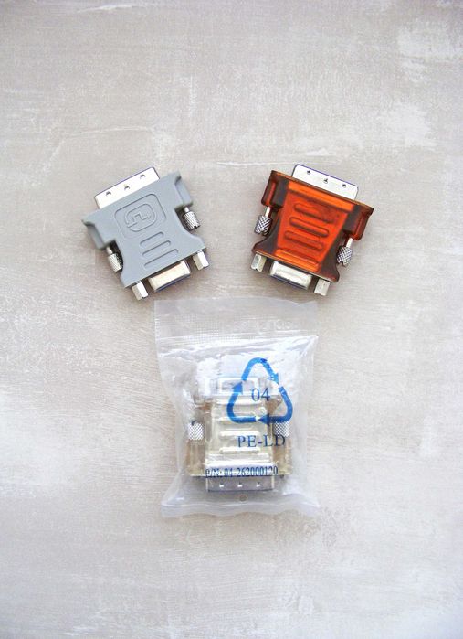 Перехідник DVI-VGA 24+5 переходник DVI-VGA 12+5 адаптер для відеокарти