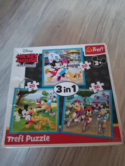 Puzzle myszka Miki 3w1