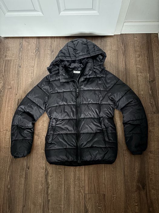 H&M_pikowana kurtka z kapturem_czarna_164