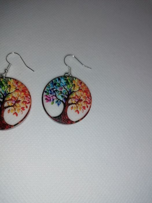 Brincos Árvore da Vida 2D Acrílico