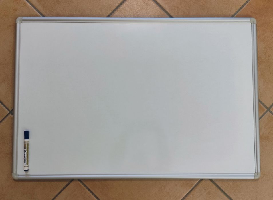 Quadro branco escolar 90x60cm