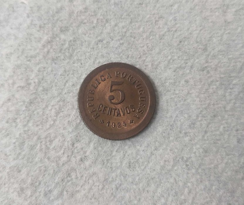 Moeda de 5 Centavos 1924 - SOBERBA