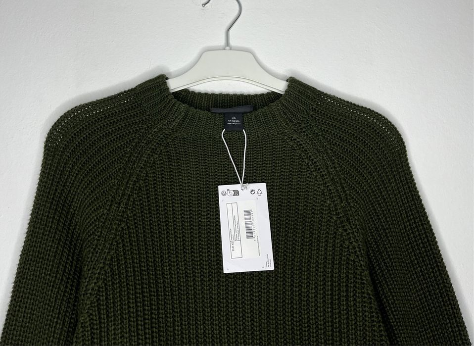Monki Khaki Green Dark Sweter 34 XS