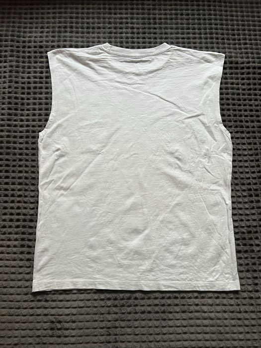 ZARA (M) Unisex oversized vest with Guns N Roses майка чоловіча унісекс біла