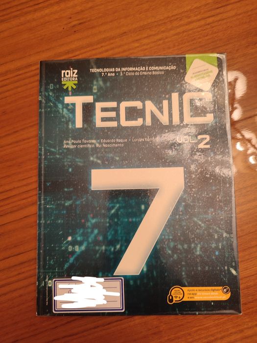 Livros de TIC do 7° ano "Técnic" portes incluidos