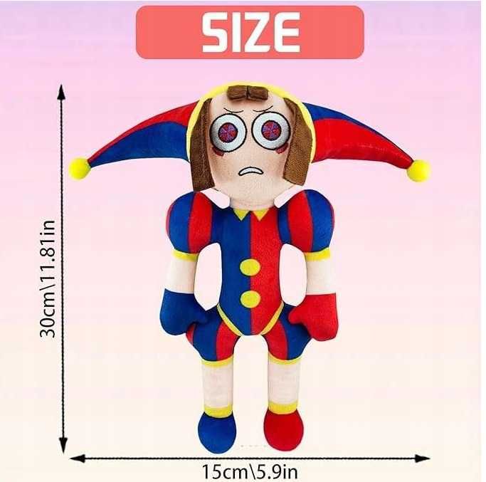 Maskotka pluszak zabawka z Niesamowity Cyfrowy Cyrk Joker 30cm