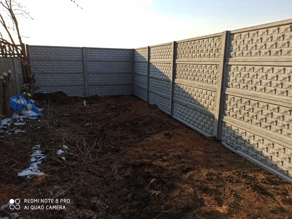 Ogrodzenia betonowe z montażem