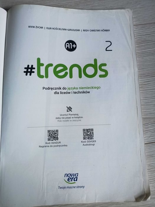 #TRENDS 2 Podręcznik do niemieckiego dla liceum i technikum+ ćwiczenia