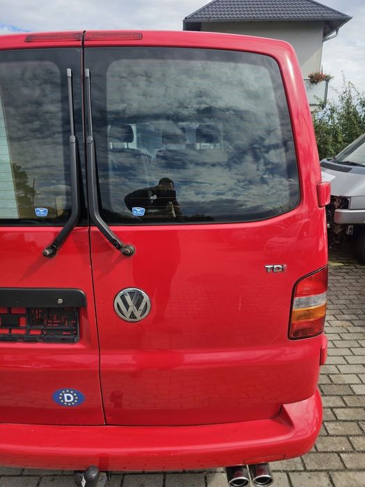 drzwi prawe tylne skrzydłowe kompletne vw transporter t5 ly3d