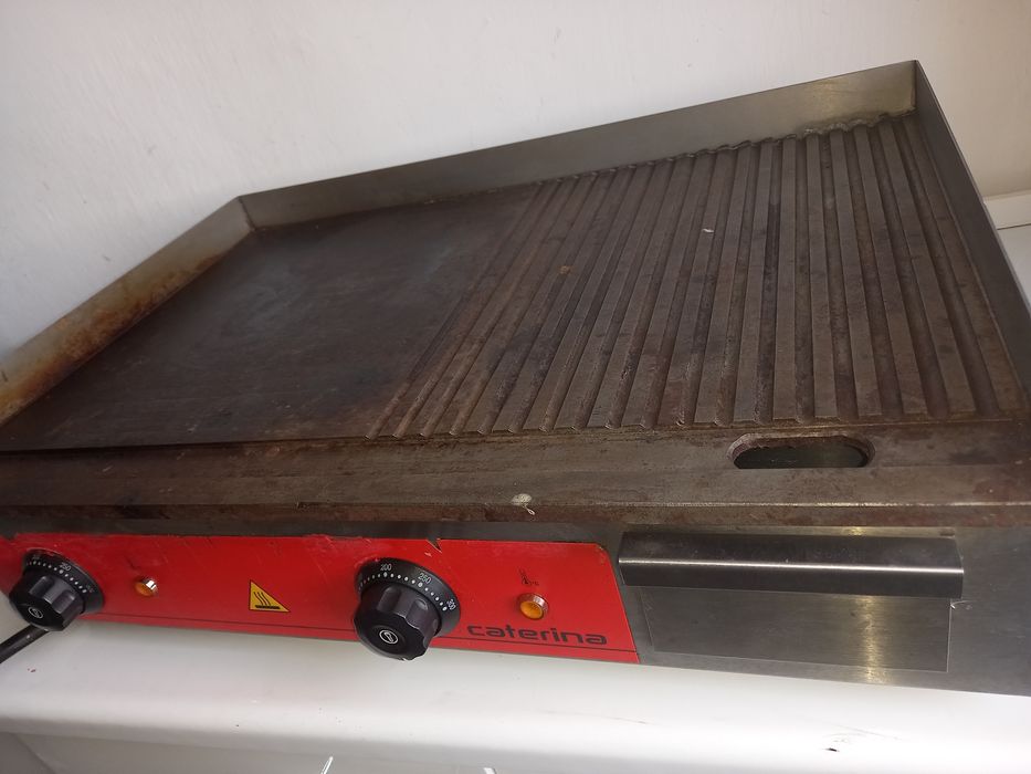 PŁYTA GRILLOWA gładka + ryflowana STALGAST płyta grzewcza elektryczna