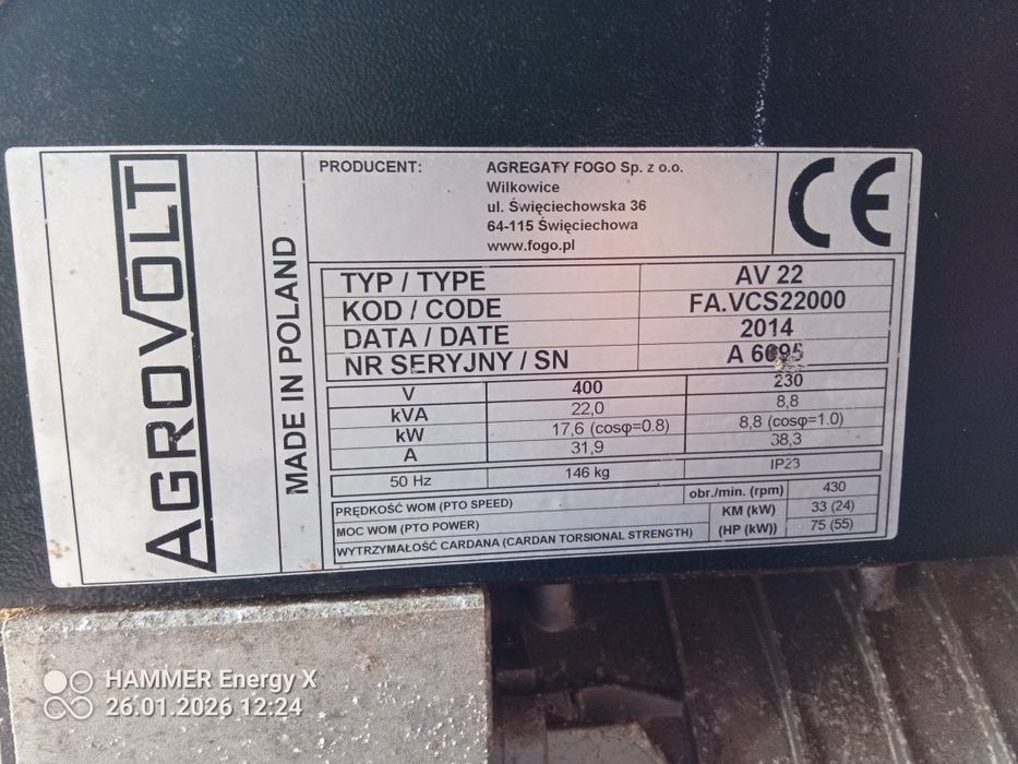 Agregat prądotwórczy