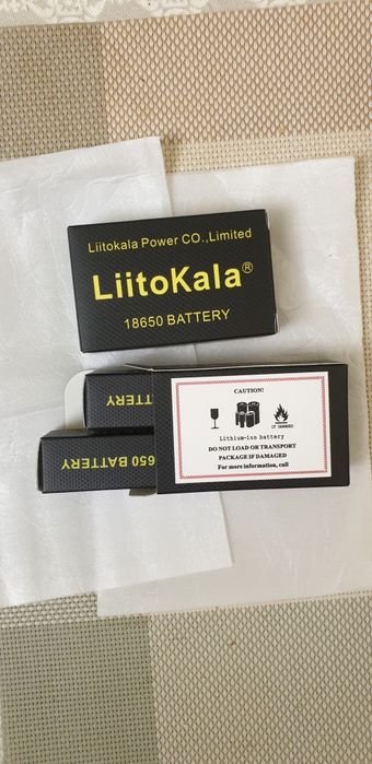 Нові, офіційні акумулятори 18650 Liitokala 35a