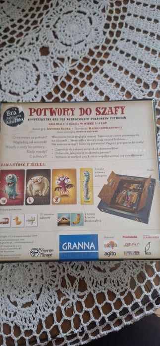 Nowa gra planszowa  potwory do szafy