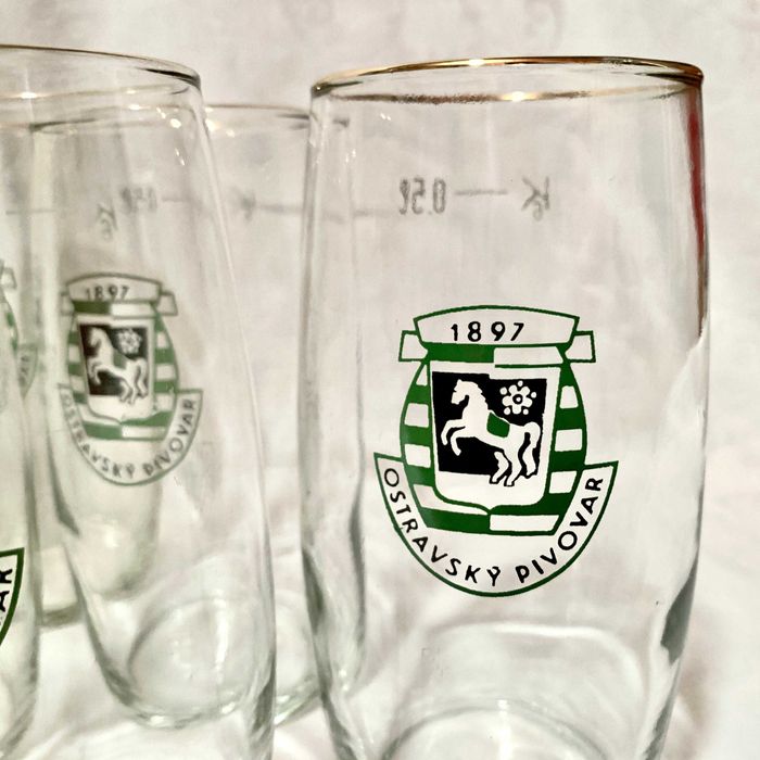 komplet  niemieckich szklanic do piw