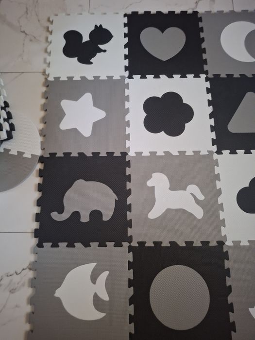 Puzzle piankowe, mata piankowa xxl 150x150 cm ToysPlanet