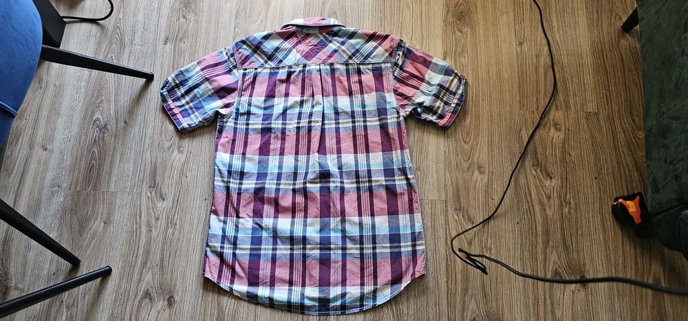 Tommy Hilfiger męska koszula rozmiar L 100% bawełny krótki rękaw