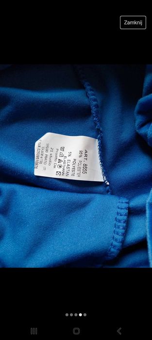 Świetny dres welurowy, nowy z metką